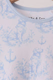 Blue dog bamboo pajama set - Aaria Tees Aaria Tees