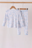 Blue dog bamboo pajama set - Aaria Tees Aaria Tees
