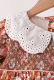 Floral Smocked Lace Pants Set Aaria Tees