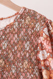 Floral Smocked Mom Dress Aaria Tees