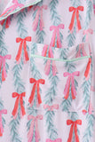 Green bow christmas tree bamboo mom's gown Aaria Tees