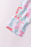 Green bow christmas tree bamboo mom's gown Aaria Tees