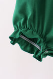 Forest bow smocked ruffle bubble - Aaria Tees Aaria Tees
