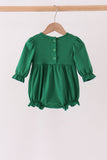 Forest bow smocked ruffle bubble - Aaria Tees Aaria Tees