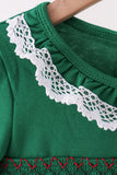 Forest bow smocked ruffle dress - Aaria Tees Aaria Tees