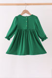 Forest bow smocked ruffle dress - Aaria Tees Aaria Tees