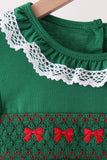 Forest bow smocked ruffle bloomer set - Aaria Tees Aaria Tees