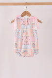 Pink pumpkin ruffle bubble Aaria Tees