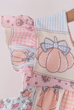 Pink pumpkin ruffle pants set Aaria Tees