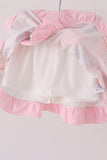 Pink pumpkin ruffle skorts set Aaria Tees