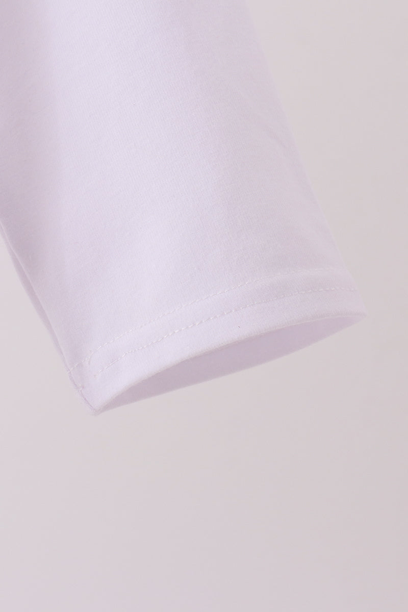 Blue train embroidery top - Aaria Tees Aaria Tees
