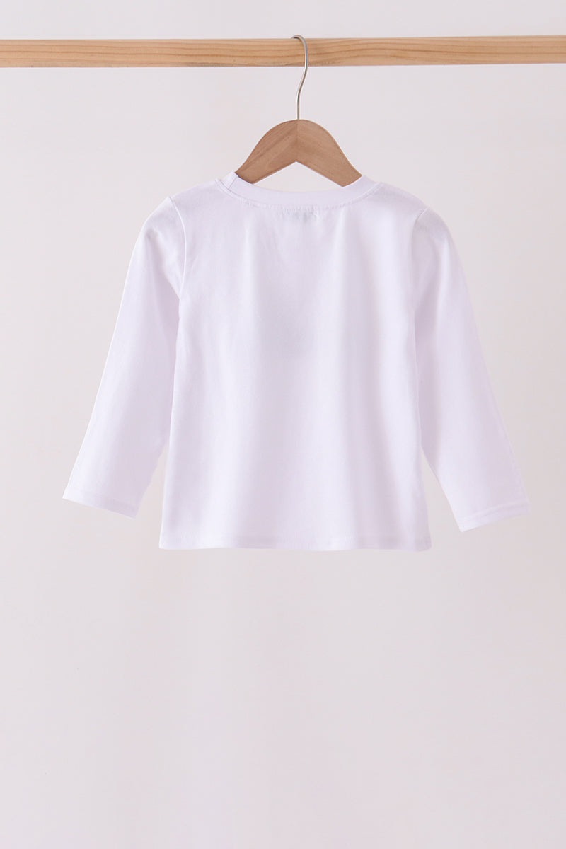 Blue train embroidery top - Aaria Tees Aaria Tees