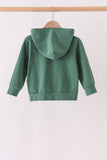 Green construction vehicle embroidery hoodie - Aaria Tees Aaria Tees