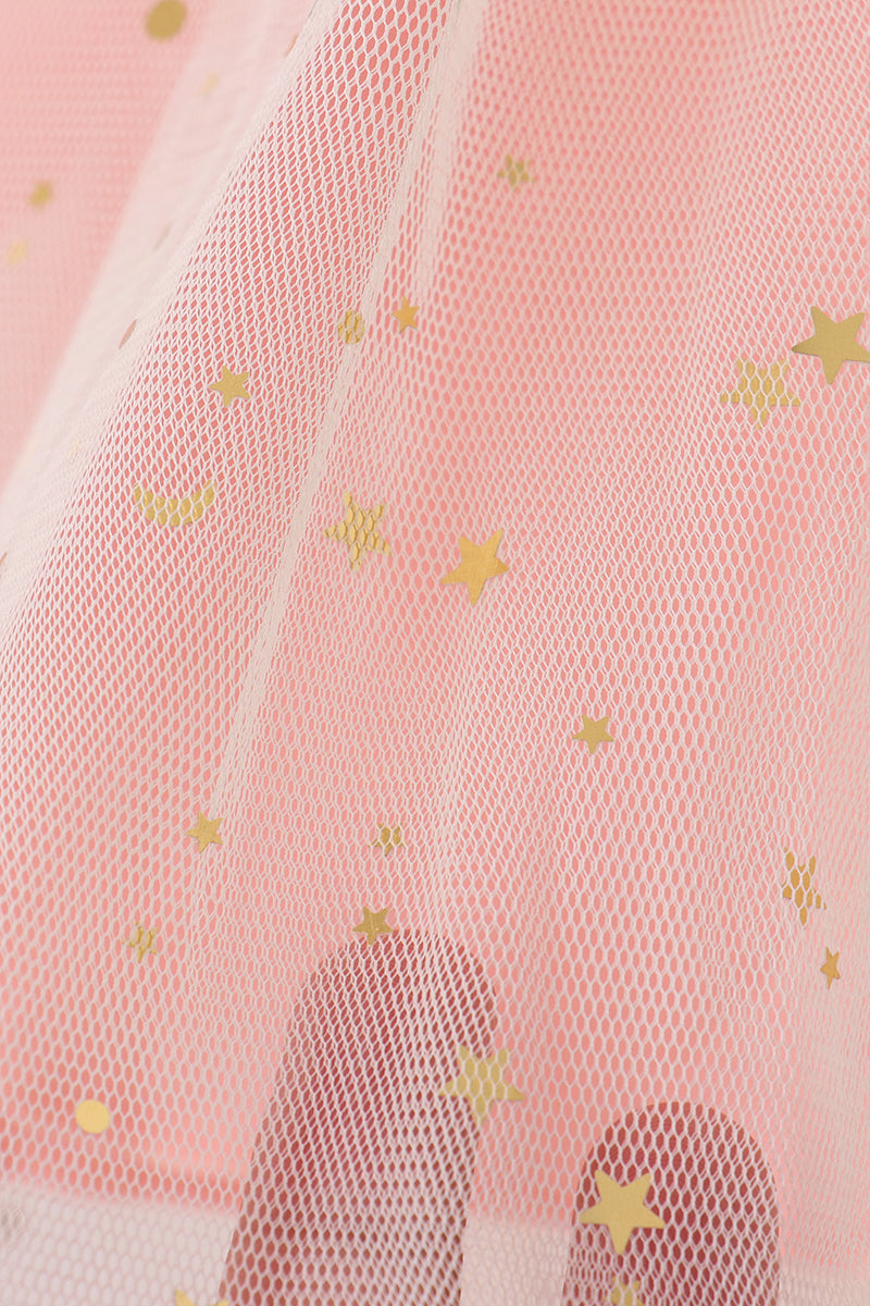 Pink gingerbread sequin tulle dress - Aaria Tees Aaria Tees
