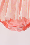 Pink gingerbread sequin tulle bubble - Aaria Tees Aaria Tees