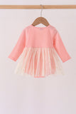 Pink gingerbread sequin tulle bubble - Aaria Tees Aaria Tees