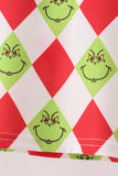 Red grinch print ruffle pajama set - Aaria Tees Aaria Tees