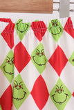 Red grinch print ruffle pajama set - Aaria Tees Aaria Tees