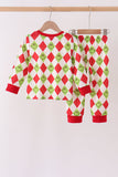 Red grinch print pajama set - Aaria Tees Aaria Tees