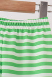 Green stripe grinch embroidery pajama set - Aaria Tees Aaria Tees