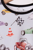 Black Racing Bamboo Pajama Set Aaria Tees