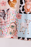 Pink Farm Animals Bamboo Pajama Set - Aaria Tees Aaria Tees