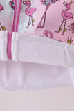Pink Flamingo Ruffle Raincoat - Aaria Tees Aaria Tees