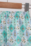 Green santa print ruffle pajama set - Aaria Tees Aaria Tees