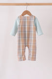 Sage Turkey Embroidery Plaid 2pc set Aaria Tees