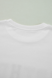 White BIRTHDAY QUEEN Graphic Balloon Sleeve Sweatshirt Aaria Tees