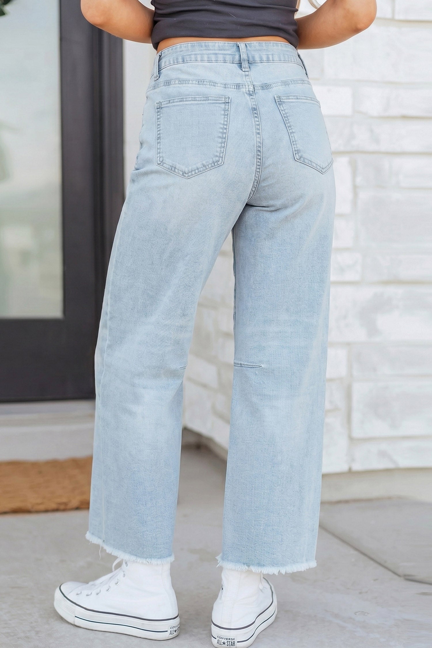 Beau Blue Sequin Pumpkin Patched Graphic Casual Shift Jeans - Aaria Tees Aaria Tees