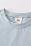 Blue blank basic t-shirt Adult Kids and baby bubble - Aaria Tees Aaria Tees