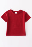 Maroon blank basic t-shirt Adult Kids and baby bubble - Aaria Tees Aaria Tees