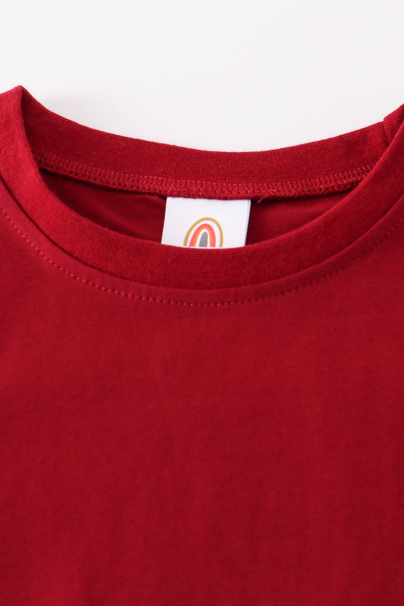 Maroon blank basic t-shirt Adult Kids and baby bubble - Aaria Tees Aaria Tees