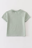 Sage blank basic t-shirt Adult Kids and baby bubble Aaria Tees