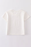 Cream blank basic t-shirt Adult Kids and baby bubble - Aaria Tees Aaria Tees