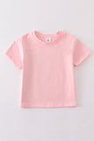 Pink blank basic t-shirt Adult Kids and baby bubble Aaria Tees