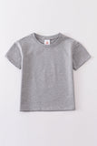 Gray blank basic t-shirt Adult Kids and baby bubble - Aaria Tees Aaria Tees