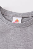 Gray blank basic t-shirt Adult Kids and baby bubble - Aaria Tees Aaria Tees
