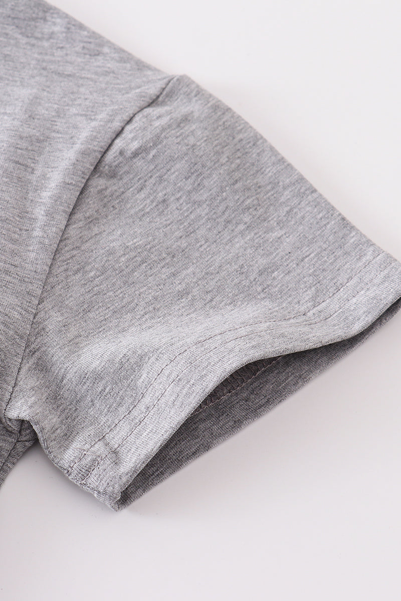 Gray blank basic t-shirt Adult Kids and baby bubble - Aaria Tees Aaria Tees