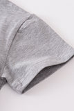 Gray blank basic t-shirt Adult Kids and baby bubble - Aaria Tees Aaria Tees