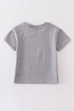 Gray blank basic t-shirt Adult Kids and baby bubble - Aaria Tees Aaria Tees