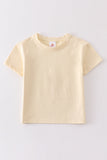 Beige blank basic t-shirt Adult Kids and baby bubble - Aaria Tees Aaria Tees