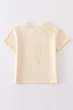 Beige blank basic t-shirt Adult Kids and baby bubble - Aaria Tees Aaria Tees