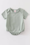 Sage blank basic t-shirt Adult Kids and baby bubble Aaria Tees