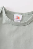 Sage blank basic t-shirt Adult Kids and baby bubble Aaria Tees