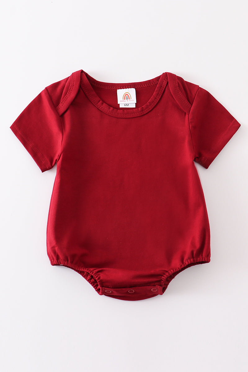 Maroon blank basic t-shirt Adult Kids and baby bubble - Aaria Tees