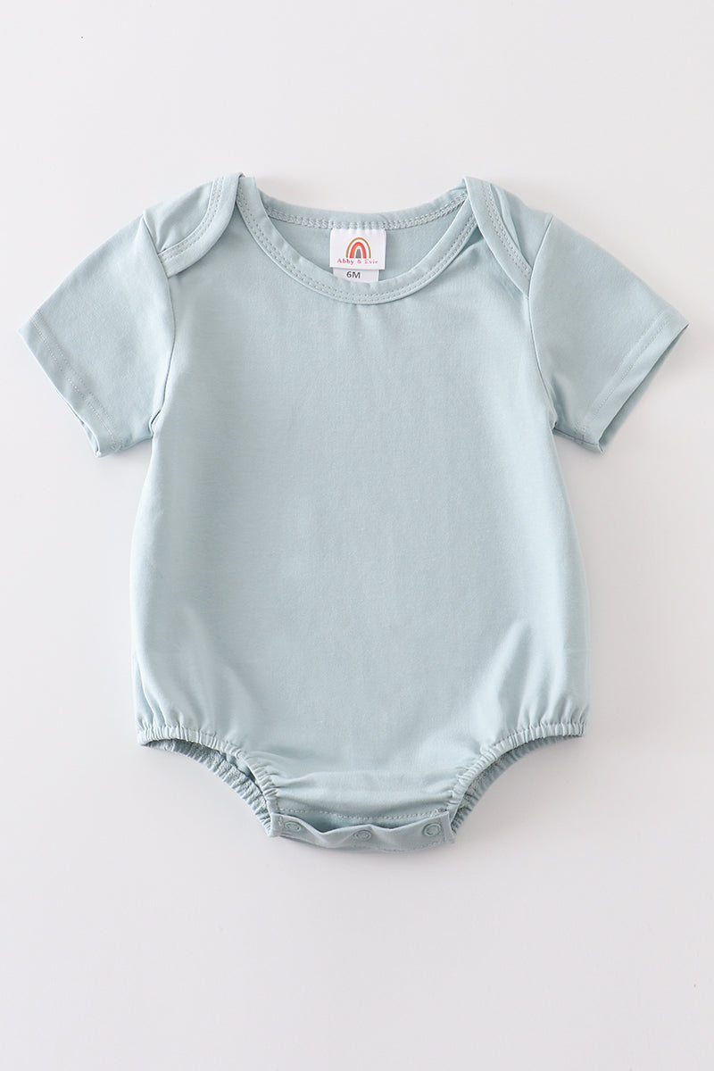 Blue blank basic t-shirt Adult Kids and baby bubble - Aaria Tees