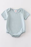 Blue blank basic t-shirt Adult Kids and baby bubble - Aaria Tees Aaria Tees