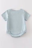 Blue blank basic t-shirt Adult Kids and baby bubble - Aaria Tees Aaria Tees